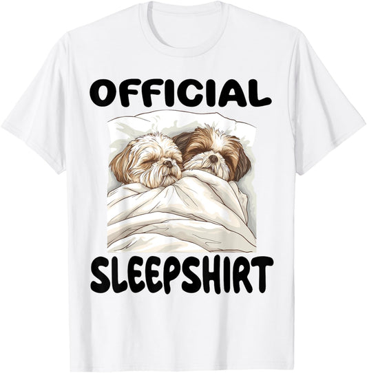 Shih Tzu Dog Official Sleepshirt Pajamas Nightgown T-Shirt