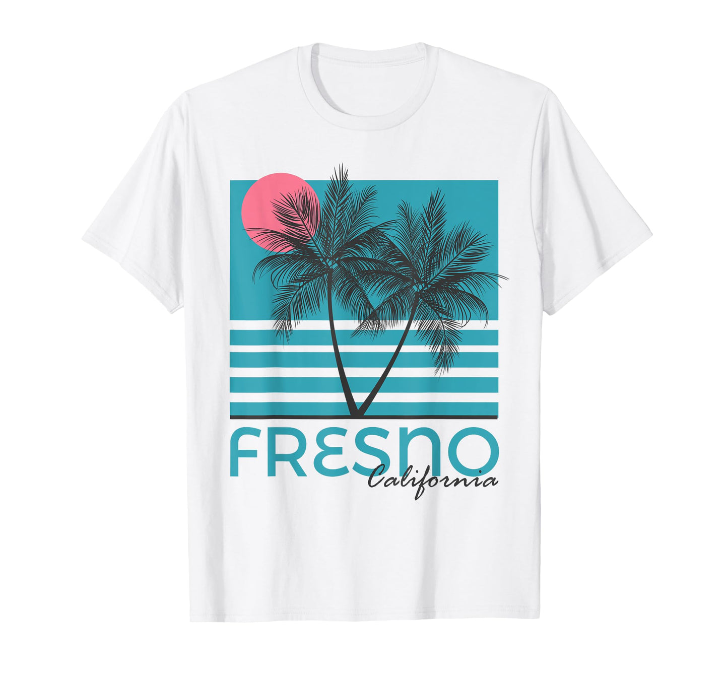 Fresno CA Souvenir California Palm Tree T-Shirt