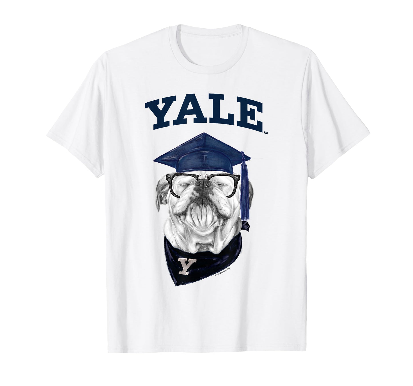 Yale University Smart Bulldog Handsome Dan Graduation T-Shirt