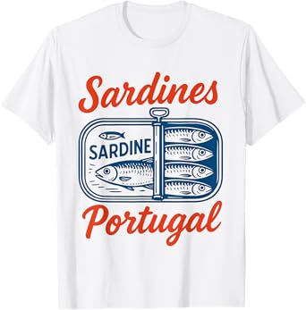 Sardines Tinned Fish Retro Graphic For Men Women T-Shirt
