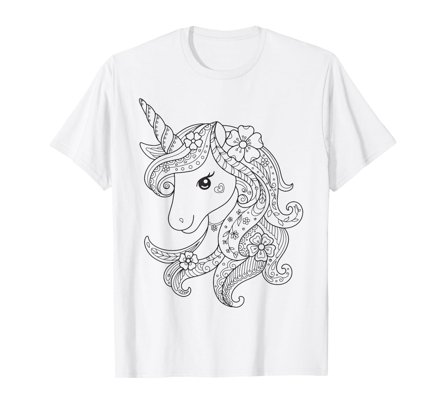 Unicorn to paint and color T-Shirt