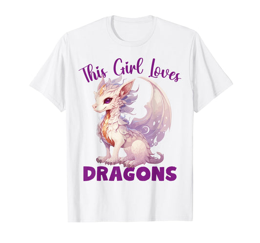 This Girl Loves Dragon for Dragon Loving Girls T-Shirt