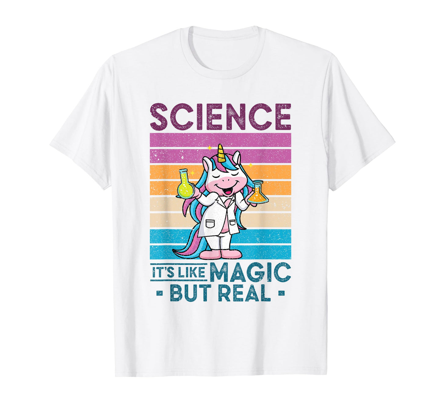 Science It's Like Magic But Real Unicorn Scientist Science T-Shirt