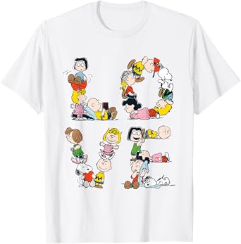 Peanuts Love Letters The Gang T-Shirt