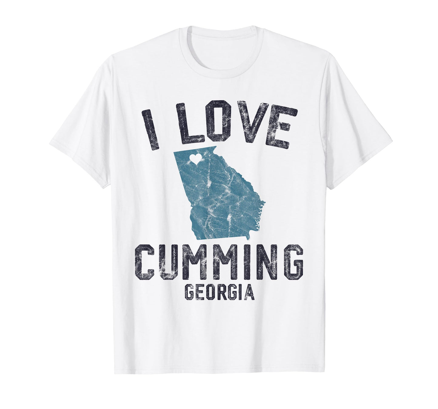 I Love Cumming Georgia Funny United States T-Shirt