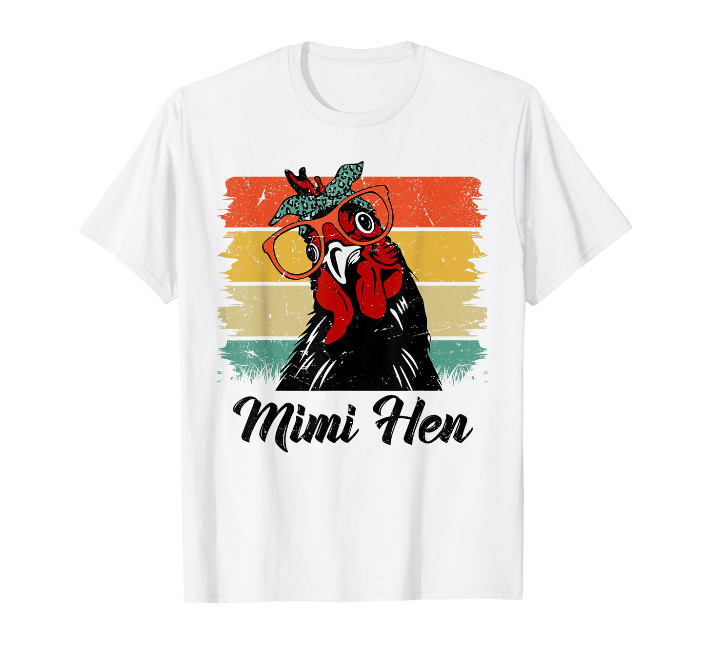 Retro Mimi Hen Chicken Mimi Chicken Lover Farmer Mothers Day T-Shirt