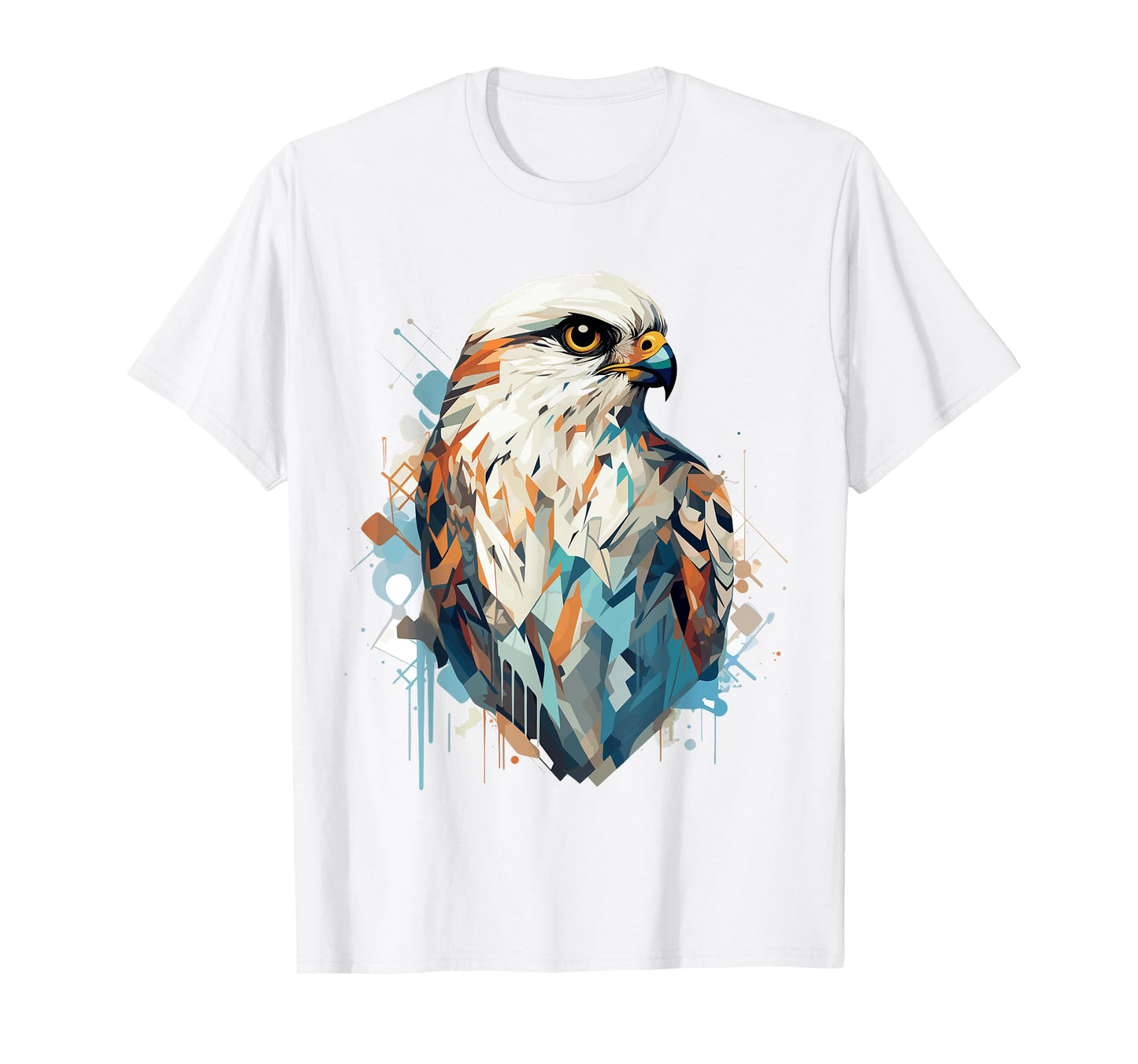 American Kestrel Bird Geometric Patten Art,Cute Kestrel Love T-Shirt