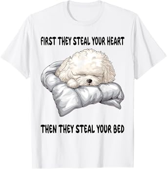 Bichon Frise Sleeping Pajamas Nightgown T-Shirt