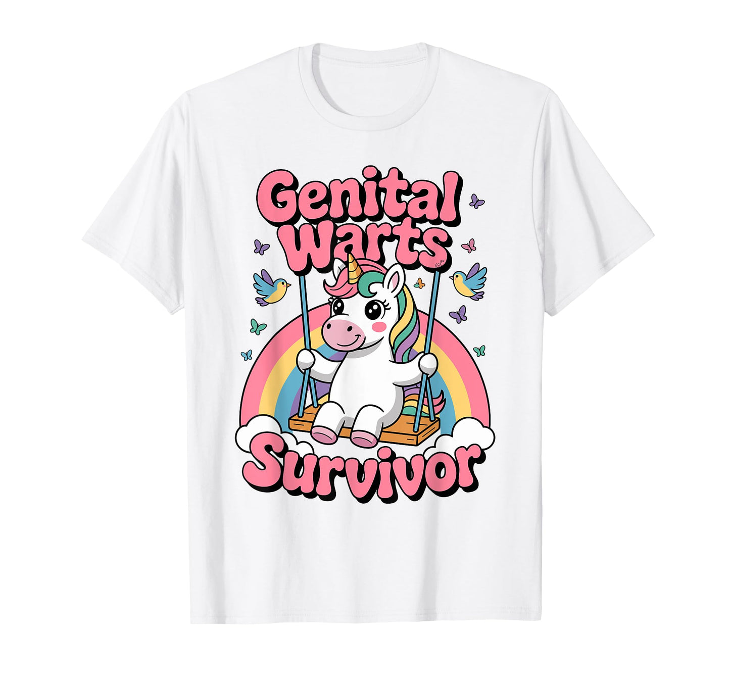 Genital Warts Survivor Unicorn T-Shirt