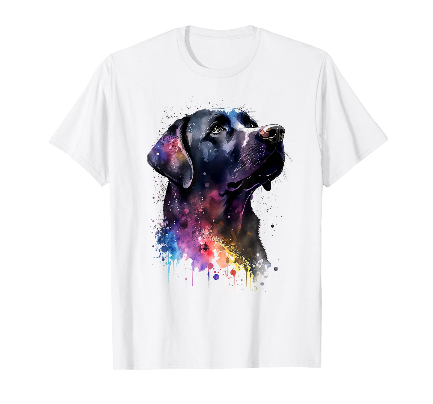 Black Labrador Dog T-Shirt for Men Women Girls Kids
