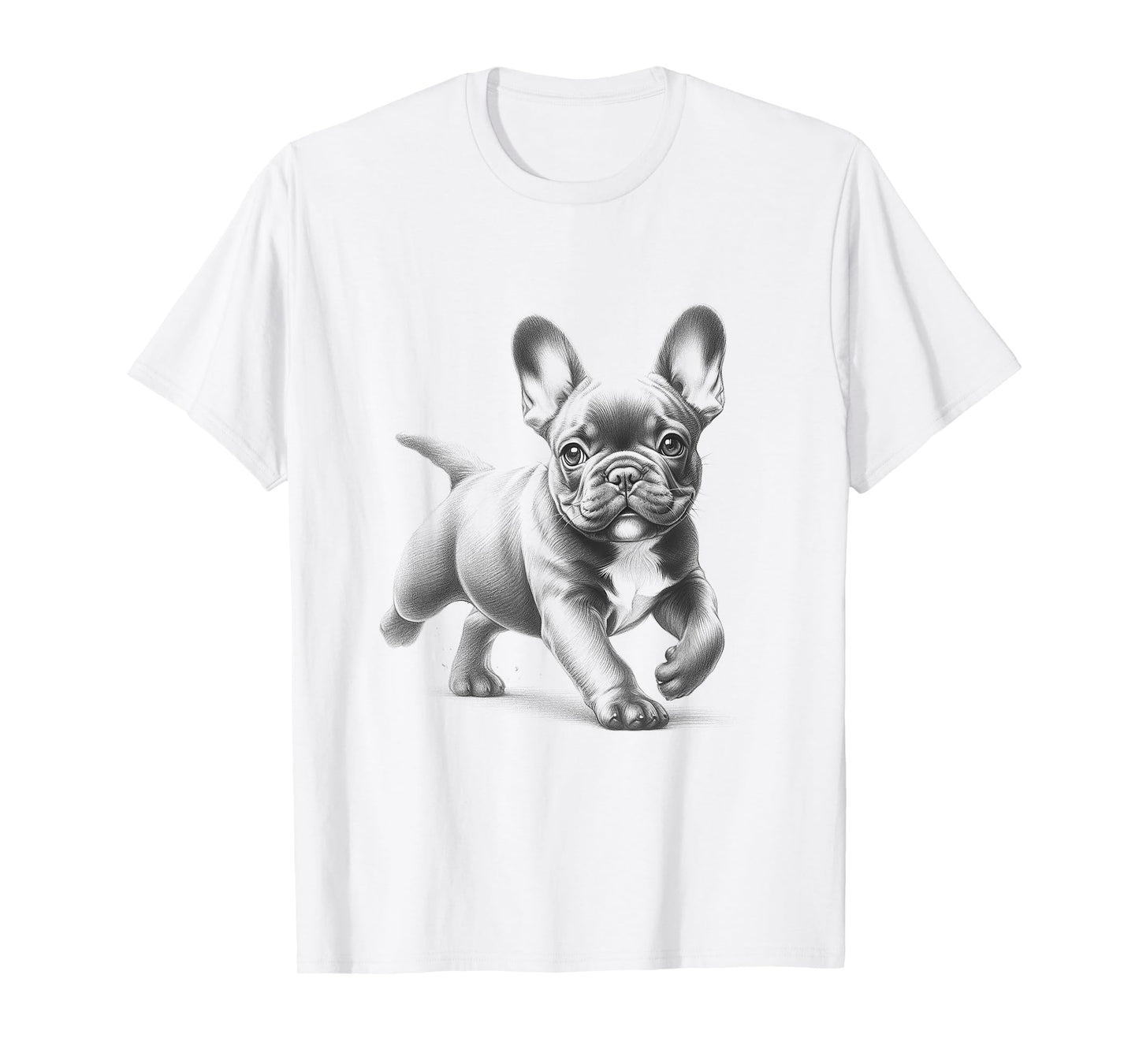 French Bulldog Running Frenchie Design For Men And Women T-Shirt