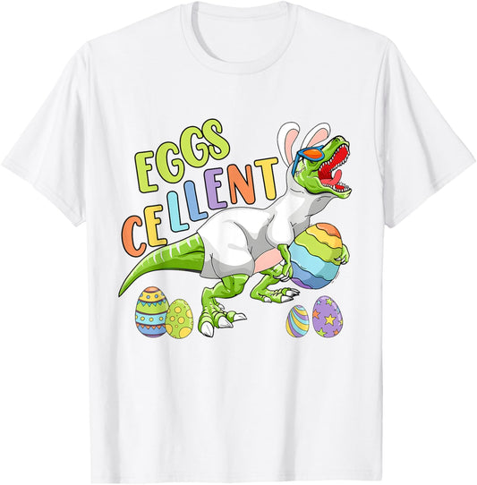 Easter Dinosaur Bunny T rex Boys Girls Kids Eggs Cellent T-Shirt