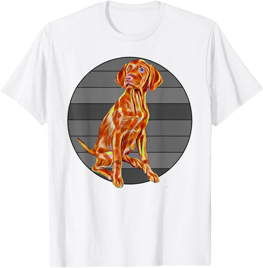 Vizsla Shirt - Artistic Vintage Dog Shirt for Men Women Kids T-Shirt