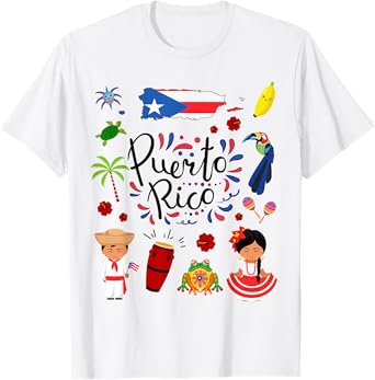 Puerto Rican Outfit Idea For Women Puerto Rico Flag kids T-Shirt