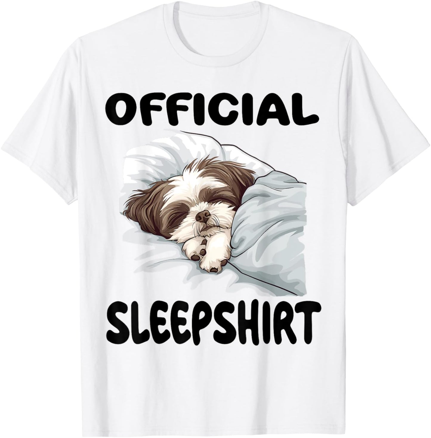 Shih Tzu Dog Official Sleepshirt Pajamas Nightgown T-Shirt