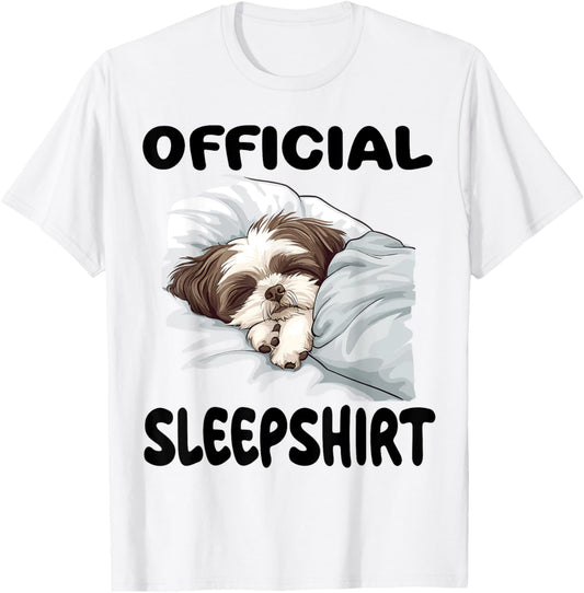 Shih Tzu Dog Official Sleepshirt Pajamas Nightgown T-Shirt