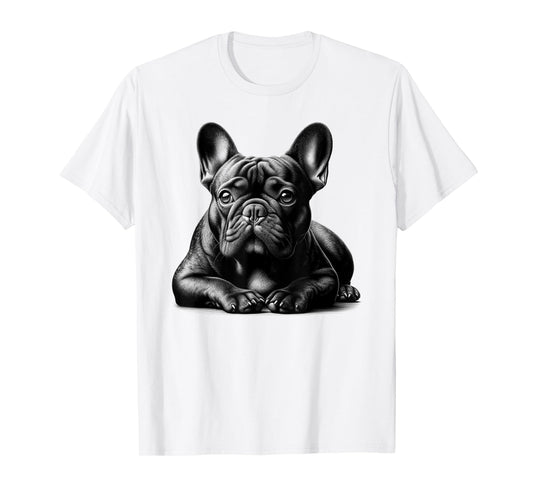 Cute French Bulldog in Lying Pose T-Shirt