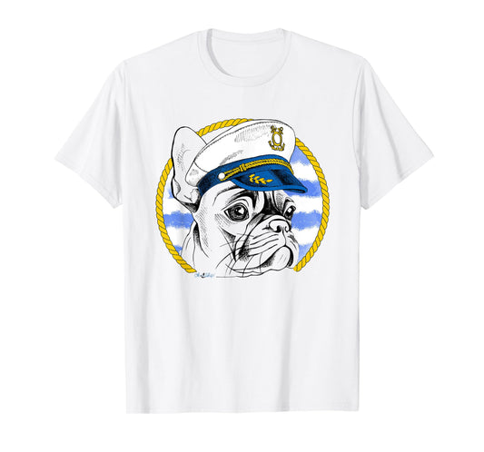 Oh Ship! Nautical French Bulldog T-Shirt