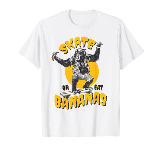 Monkey Skate or eat bananas for Skateboarding T-Shirt