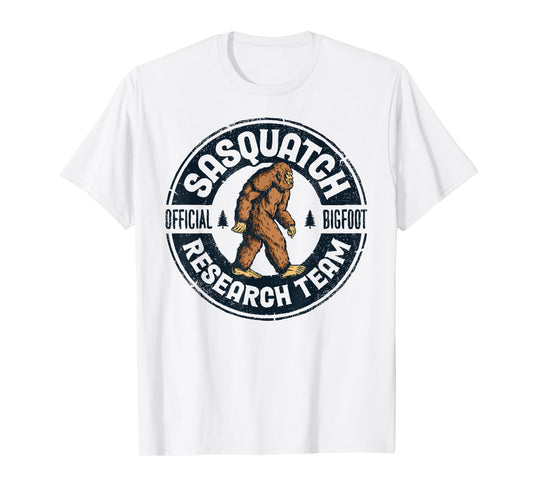 Bigfoot Research Team Retro Vintage Sasquatch Men Women T-Shirt