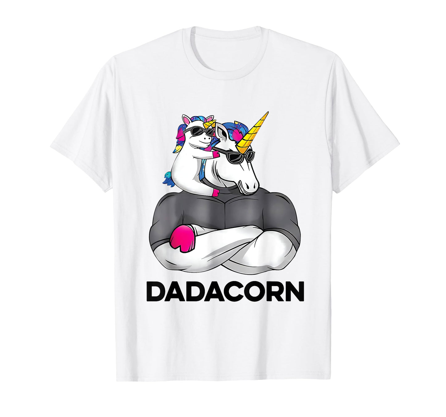 Fathers Day Gift Unicorn Dad Shirt Funny Dadacorn Men T-Shirt