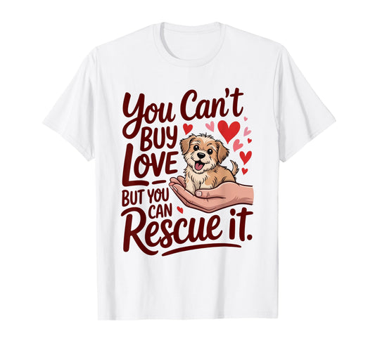 Rescue Dog Lover Dog Mom Save a Dog T-Shirt for Men Women Kids