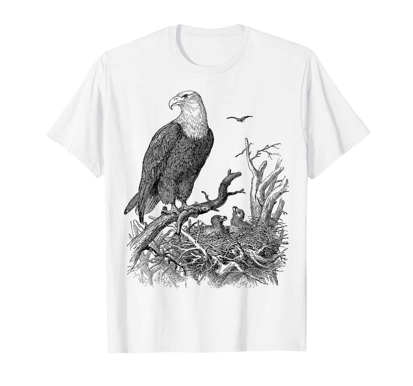 Bald Eagle Nest Baby Bird Watching Group T-Shirt