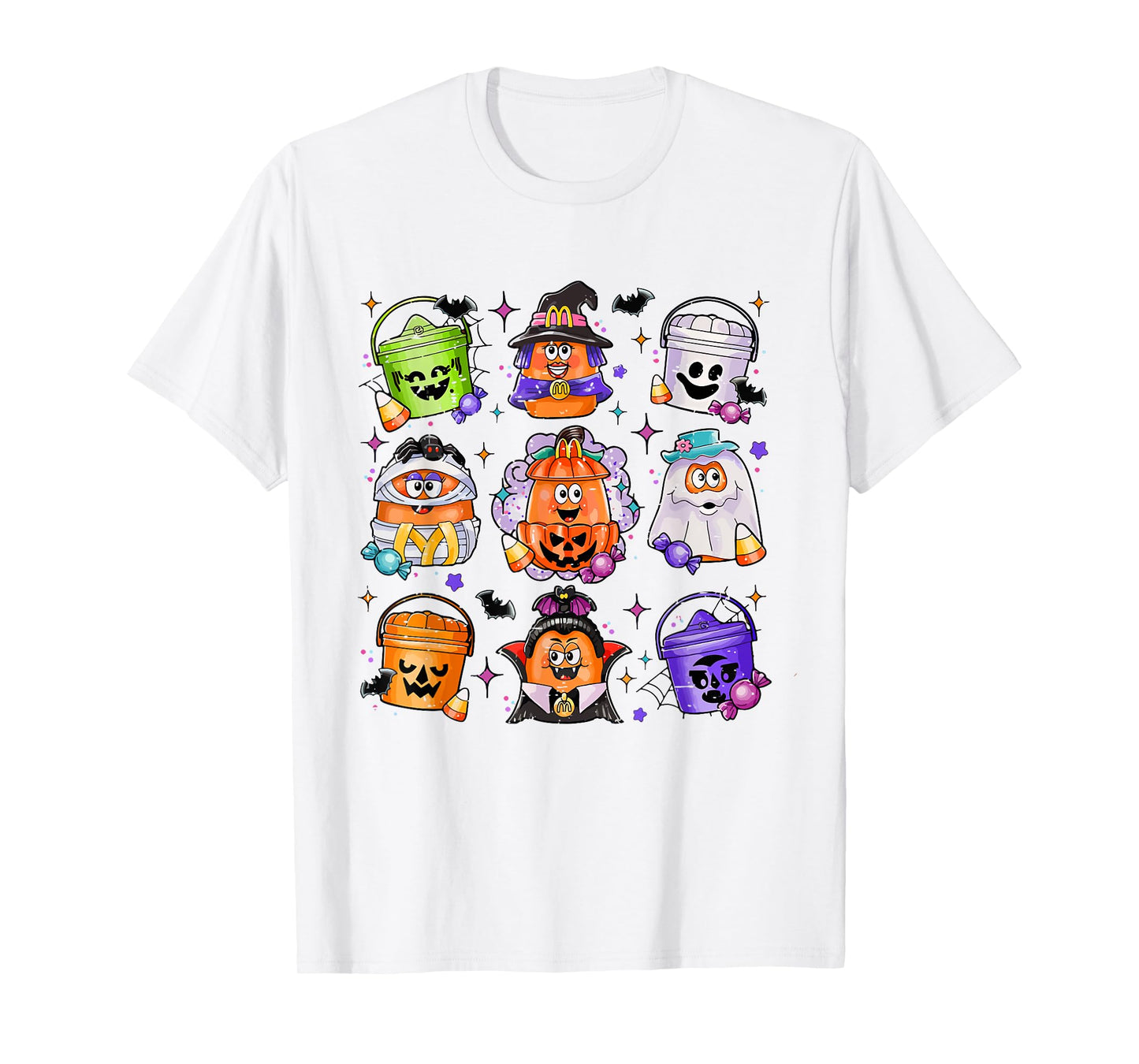 Vintage Funny Halloween Pumpkin Spooky Nuggets Chicken Cute T-Shirt