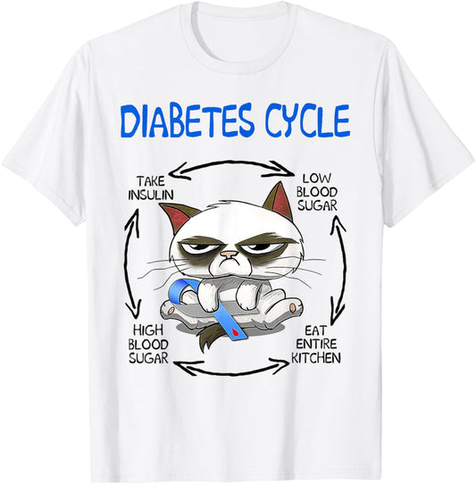Cat Diabetes Cycle T-Shirt