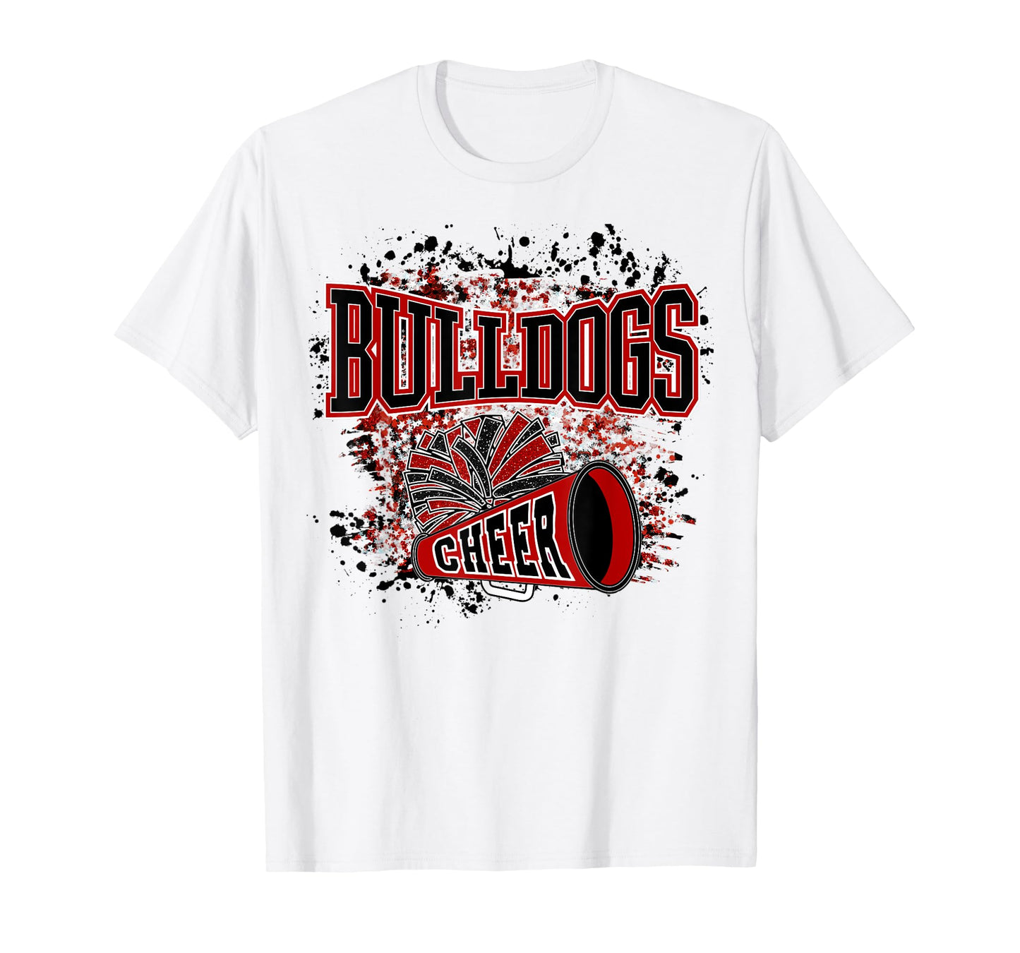 Go Bulldogs Cheer Women Bulldogs Girls School Spirit T-Shirt