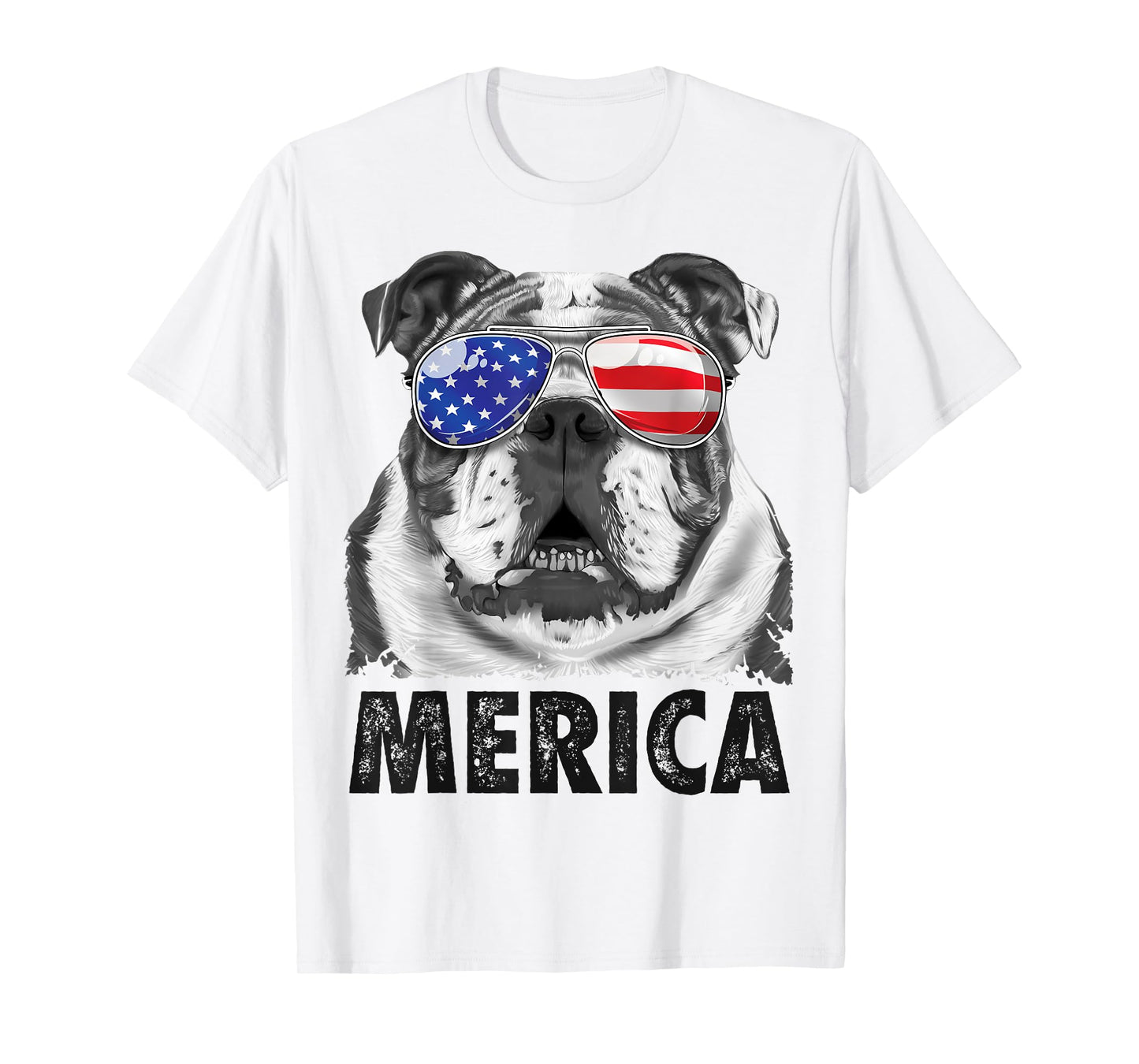 English Bulldog 4th of July Shirt Merica Men Women American T-Shirt