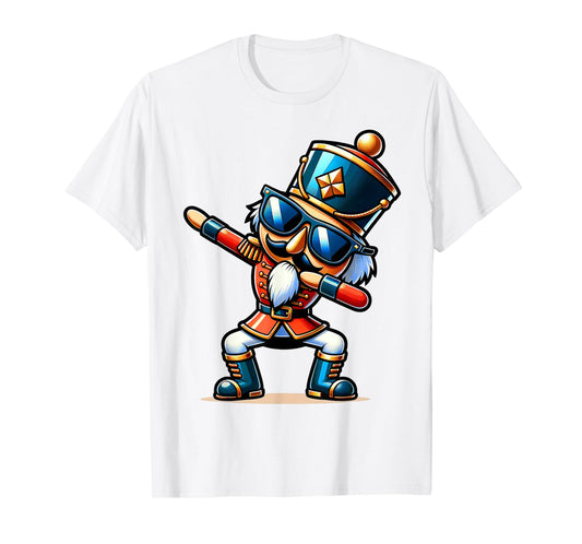 Christmas Nutcracker Dabbing Boys Santa Xmas Funny T-Shirt