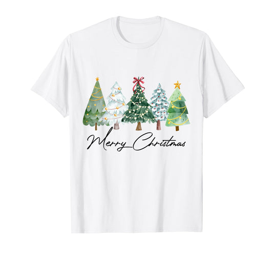 Merry Christmas Tree Family Christmas Pajamas Matching Xmas T-Shirt