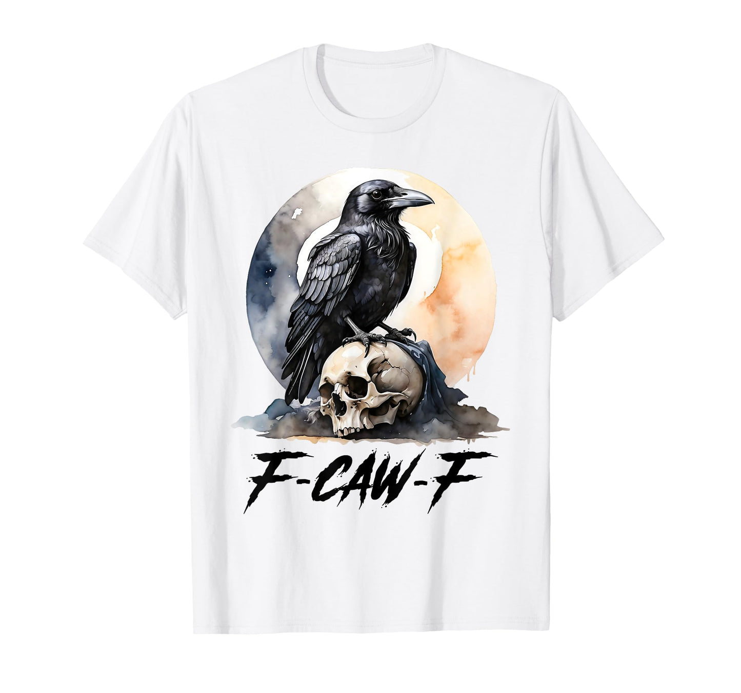 Black Crow F-Caw-F Gothic Dark Bird T-Shirt