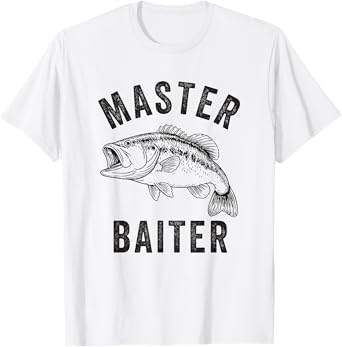 Master Baiter Funny Fishing Father’s Day Birthday Dad Gift T-Shirt