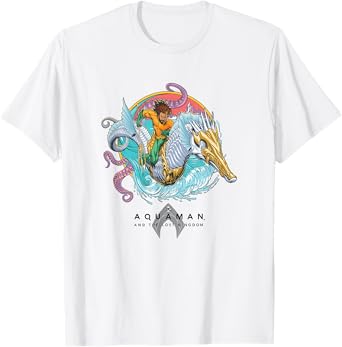 Aquaman And The Lost Kingdom Aquaman Riding Seahorse T-Shirt