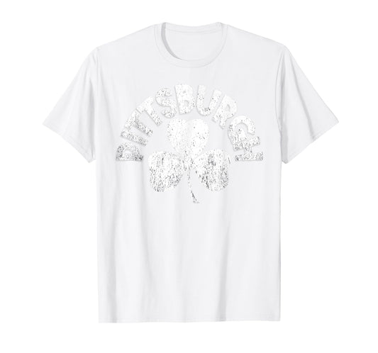 Pittsburgh St Patricks Day Distressed Irish Pittsburgh T-Shirt