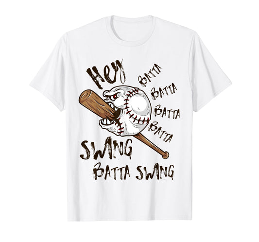 Hey Batter Batter Swing Funny Baseball Pitcher Support Shirt T-Shirt