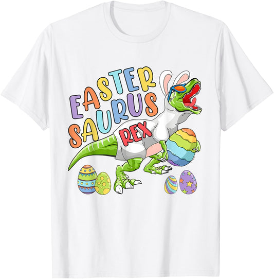 Kids Eastersaurus Rex Easter Trex Bunny Toddler Boys Easter T-Shirt