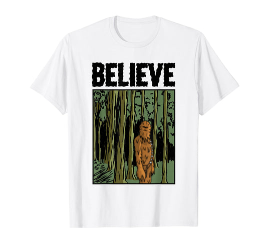 Star Wars Classic Chewbacca Pop Art Bigfoot Believe Poster T-Shirt