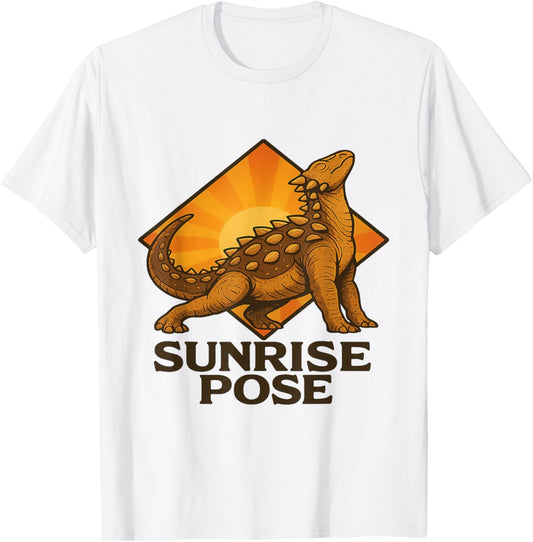 Dinosaur Self Care Wellness Yoga Dinosaur T-Shirt
