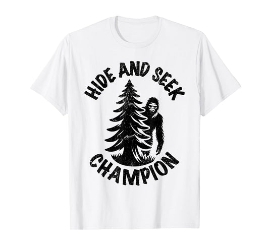 Bigfoot Hide and Seek Champion - Vintage retro T-Shirt