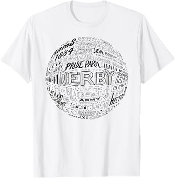 Derby County black typography football T-Shirt