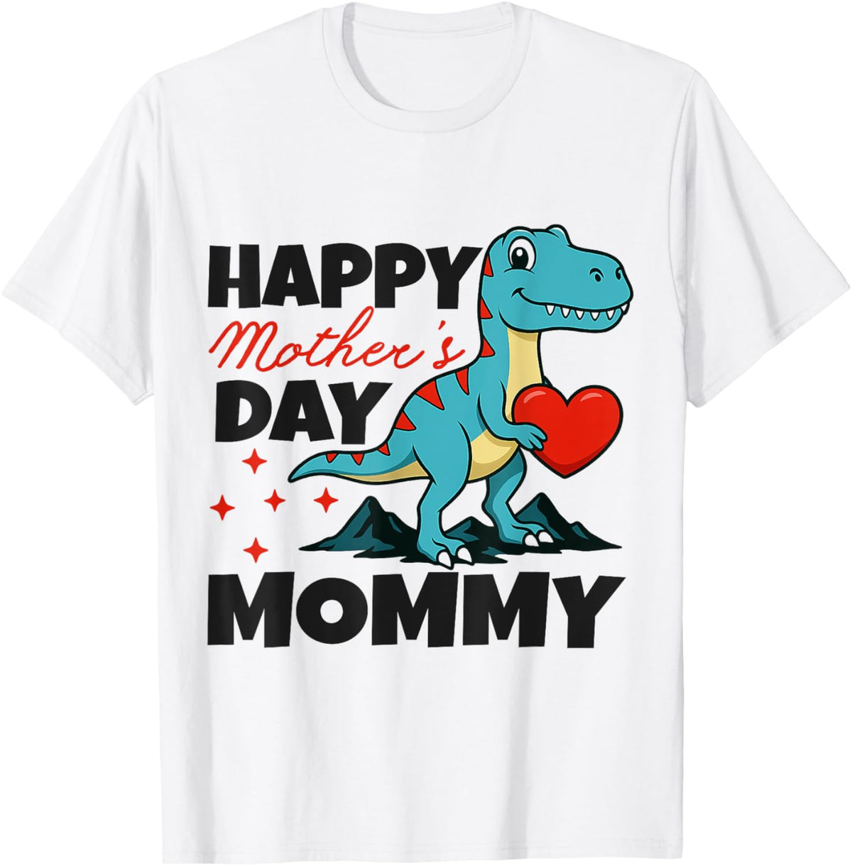 Happy Mother's Day Mommy Dino Son For Mom TRex Toddlers Boys T-Shirt