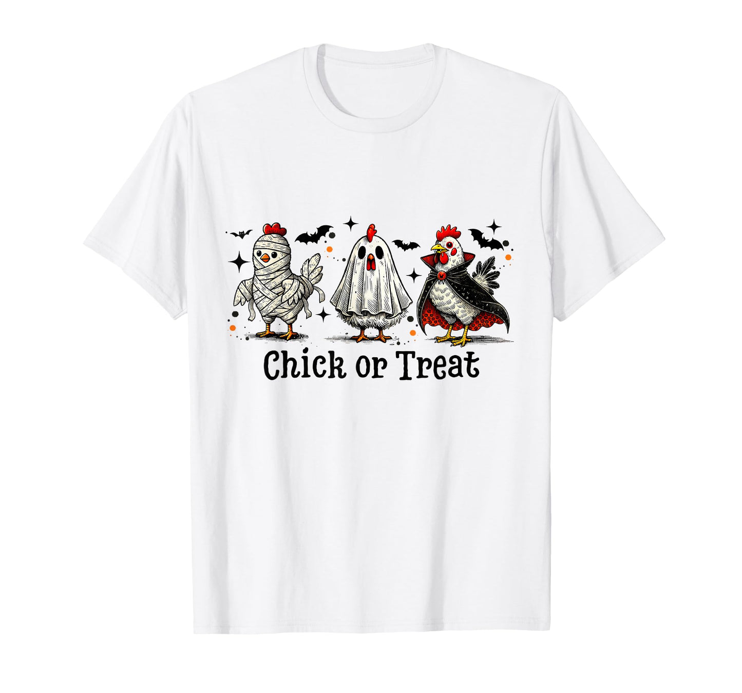 Funny Halloween Chicken Chick Or Treat T-Shirt