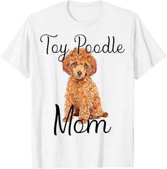 Waffle Toy Poodle Dog Mom Toy Poodle Puppy Lover Womens Tee T-Shirt