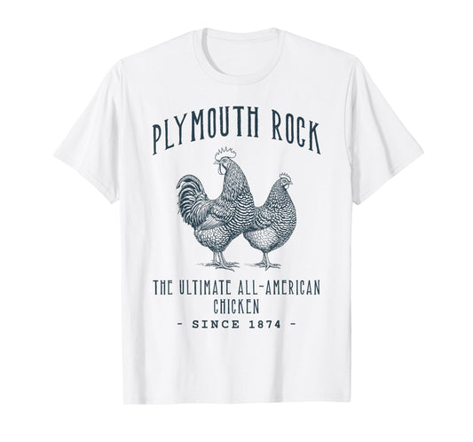PLYMOUTH ROCK CHICKEN VINTAGE POULTRY T-Shirt