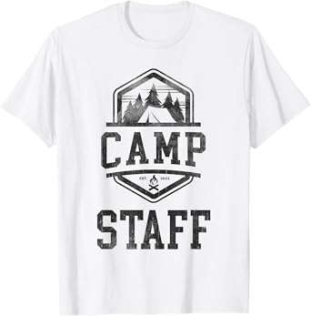 Vintage CAMP STAFF Crew Summer Counselor Campground Director T-Shirt