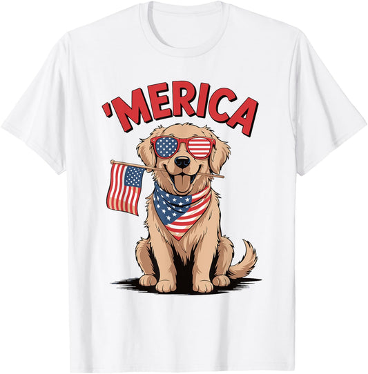 American Flag Sunglasses T-Shirt