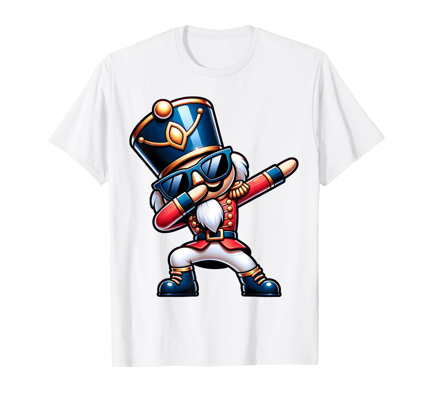 Christmas Nutcracker Dabbing Boys Santa Xmas Funny T-Shirt